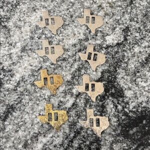 Texas Shaped Metal Belt Buckles